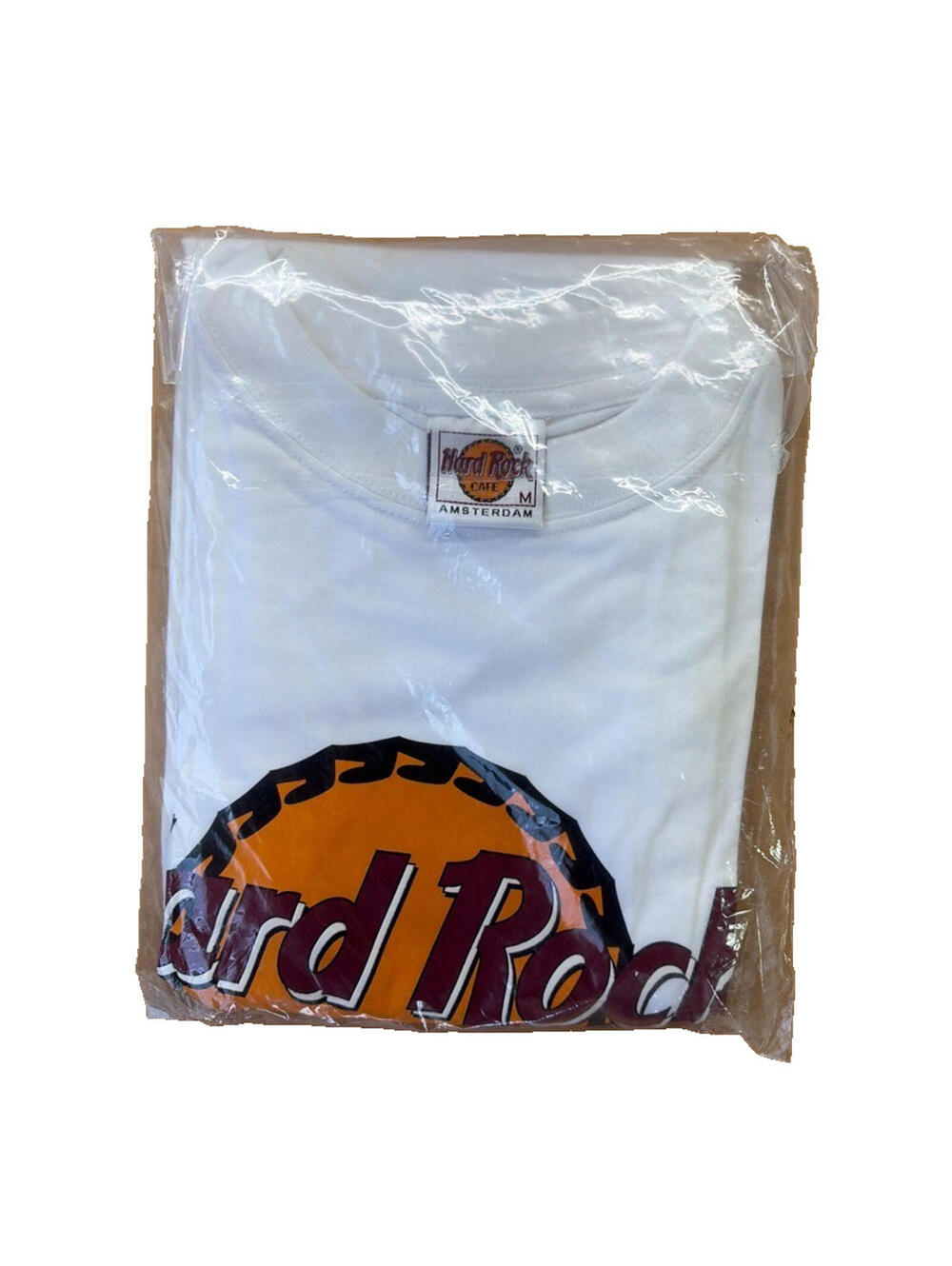Vintage 90's Hard Rock Café Amsterdam White T-shirt, Medium Found Sealed
